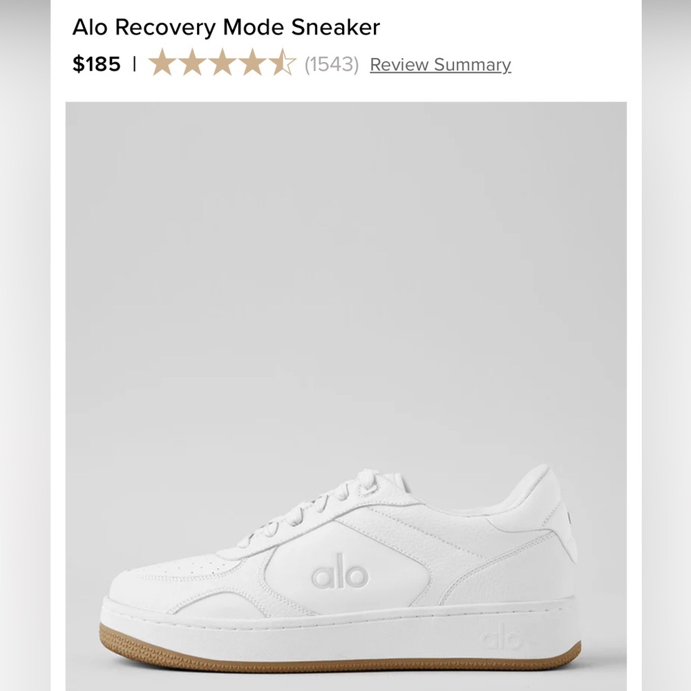 Alo Yoga recovery mode sneaker